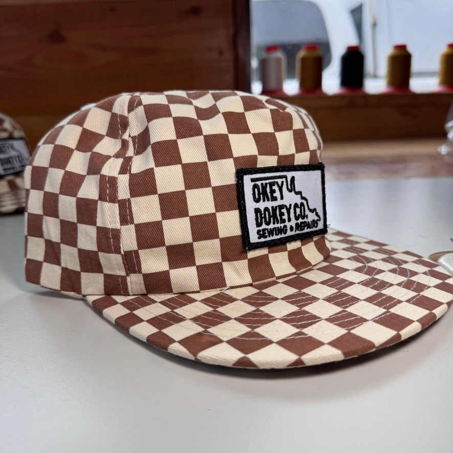 checkered - brown